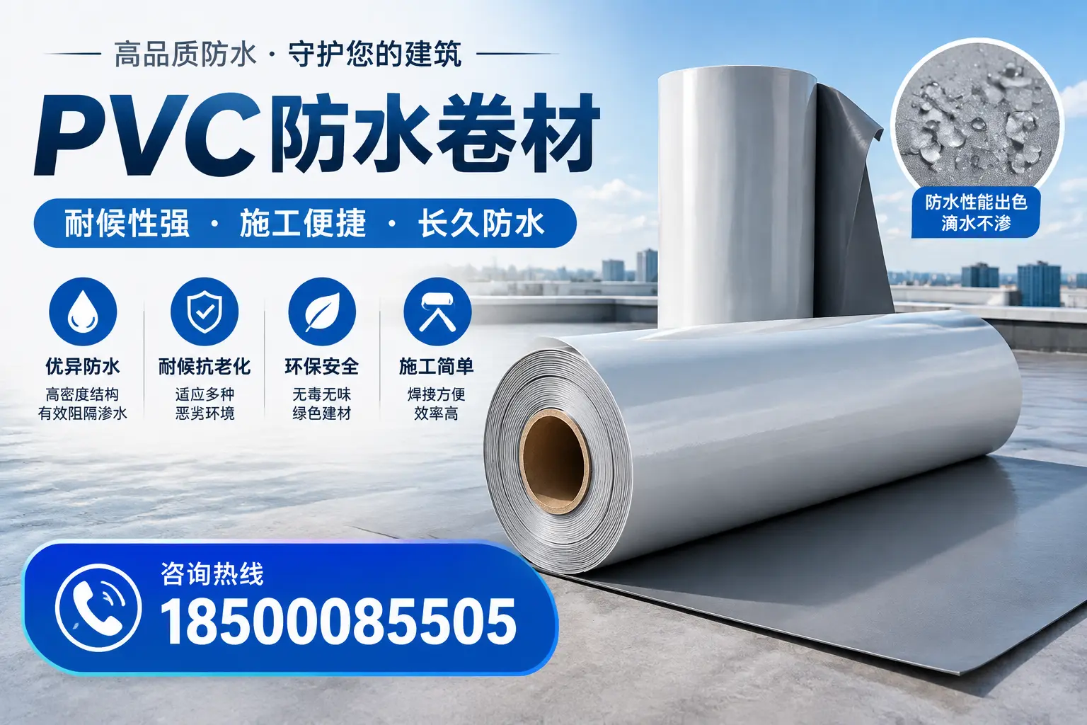 pvc防水卷材在日喀则的行业应用前景分析